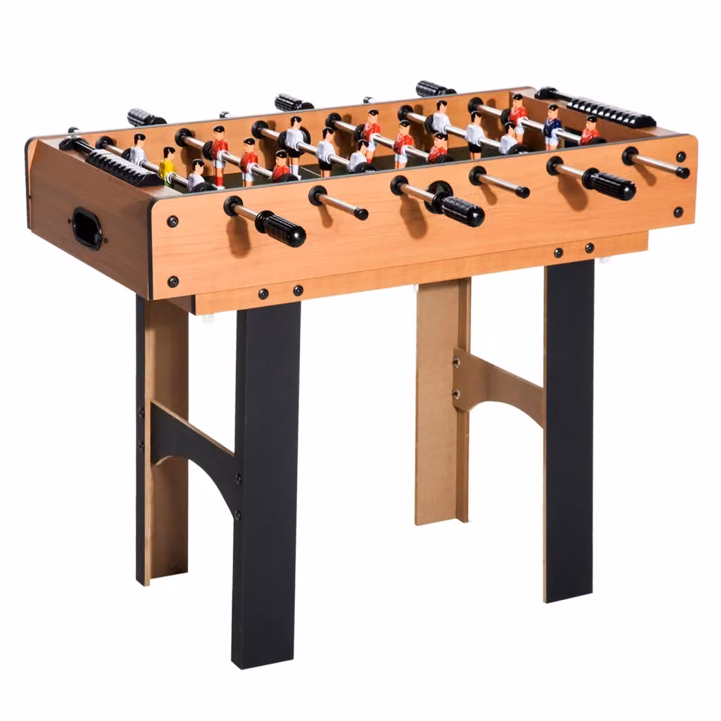 Tavolo Multi-gioco 4 in 1 XYLO con Calciobalilla, Biliardo, Air Hockey e Ping-Pong in Legno Marrone L/P/H: 92 x 78 x 80 cm – 2