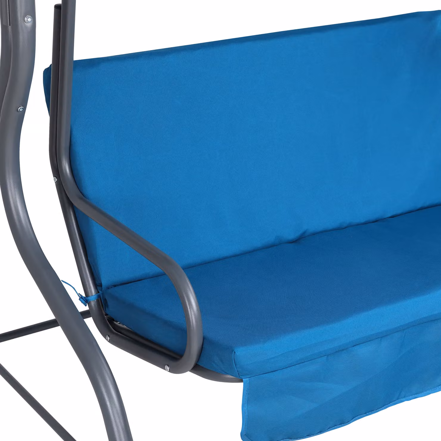 Altalena da giardino Hollywood Casaria blu Atlantico con tendalino e copertura inclusi – 4