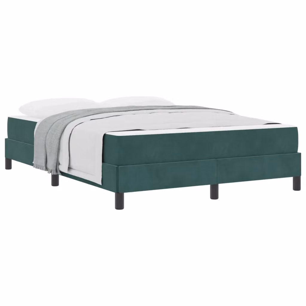 Letto con materasso a molle a tasche vidaXL in tessuto verde, L/P: 160 x 200 cm – 2