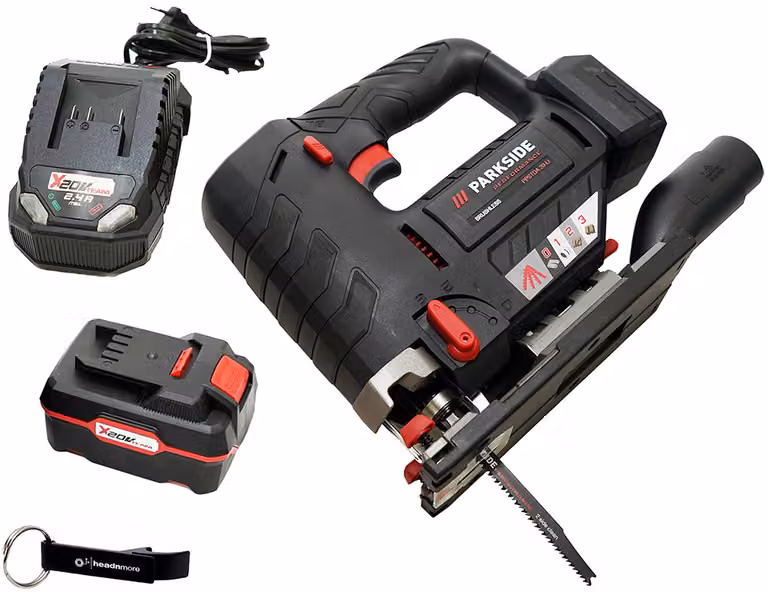 PARKSIDE PERFORMANCE® Seghetto alternativo a batteria da 20 V PPSTDA 20-Li / incl. batteria (4 Ah) e caricabatteria (2,4 A)