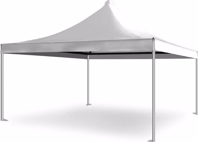 Gazebo Professionale Tendeevolution in PVC Bianco e Acciaio Zincato con Struttura Curva 3 x 3 m – 1