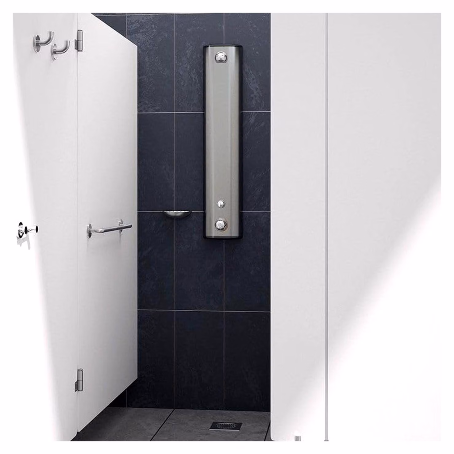 Gancio D62x65mm, acciaio inossidabile satinato