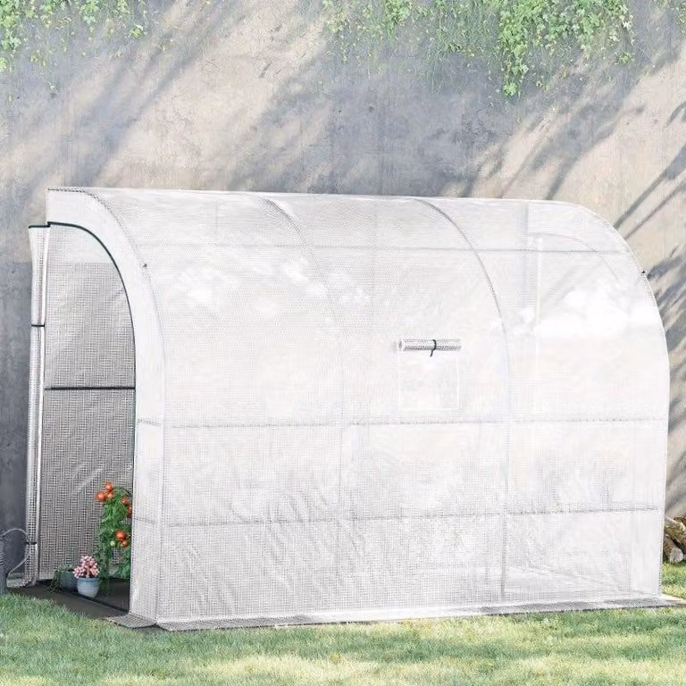 Tenda per coltivazione – Tenda per piante – Serra da coltivazione – Armadio per coltivazione – Struttura in acciaio robusta – 300x150x213 cm – Bianco