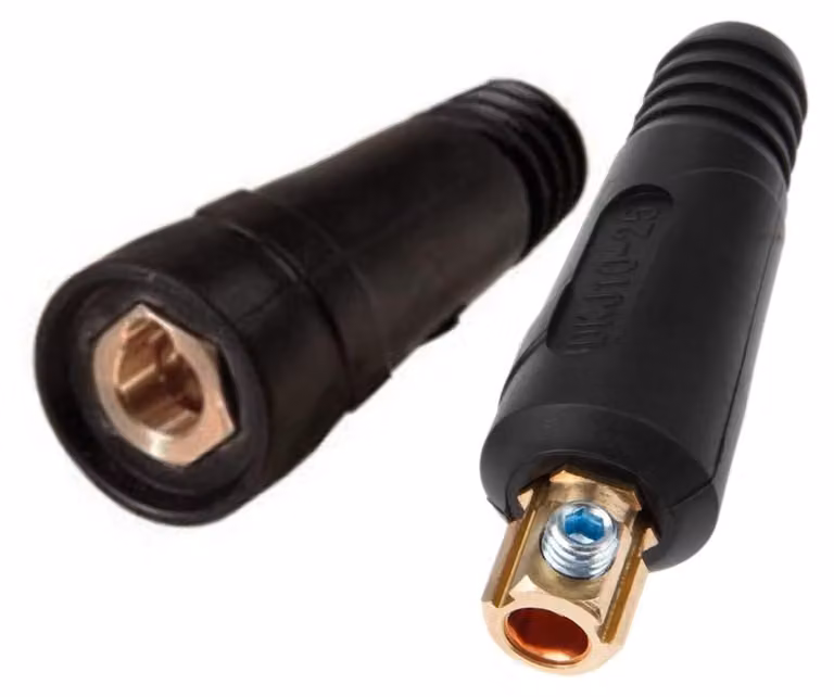 Connettore per cavo di saldatura TIG - Montaggio rapido - Modello WGP-HA0755EF-PT