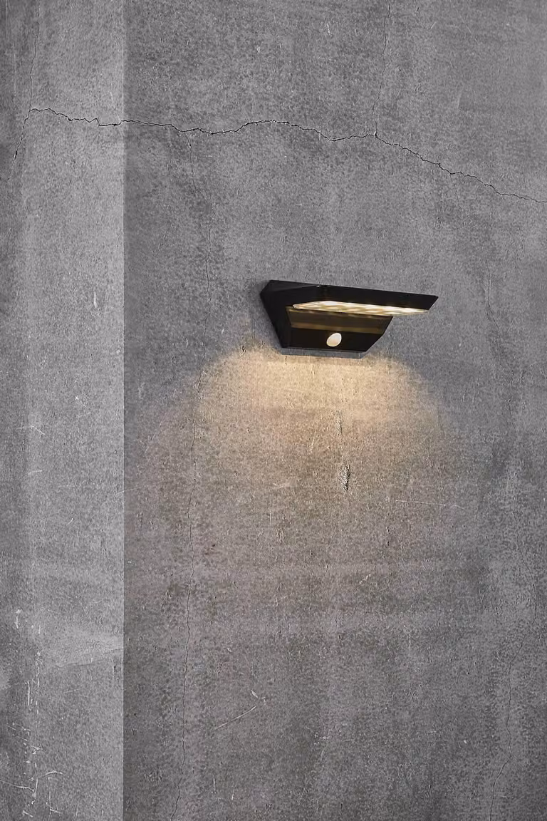 AGENA Wall LED SOLAR Nero
