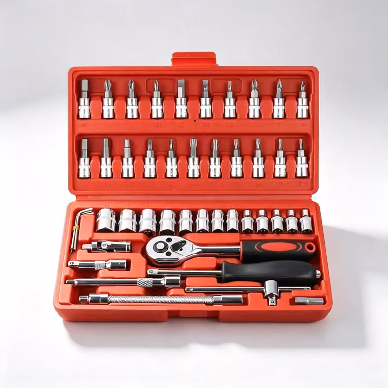 Solidchoice - Set di 46 utensili con cricchetto a commutazione