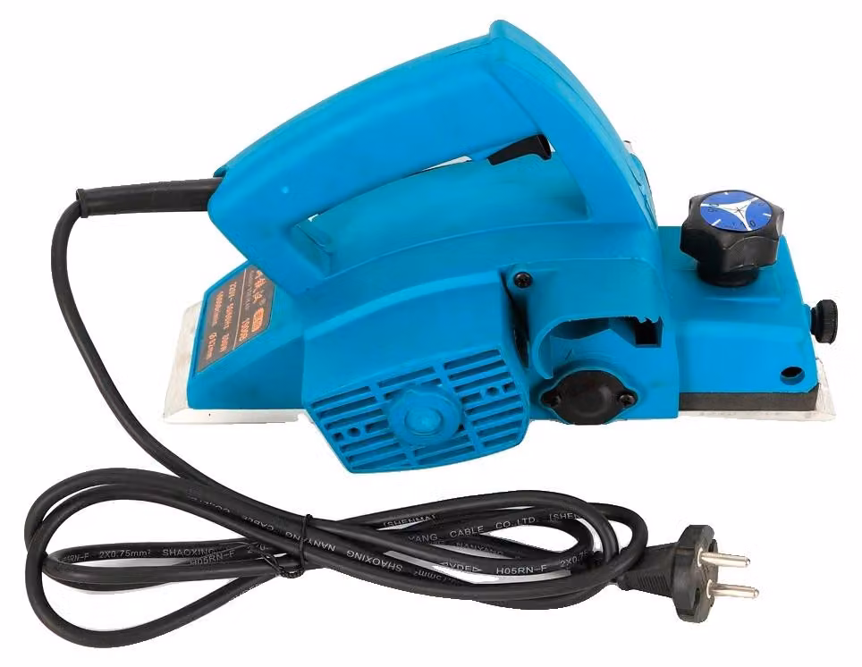 Pialla elettrica manuale, motore da 800 W, regolazione della profondità, blu, UE