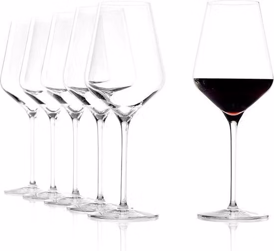 Set di 25 bicchieri da vino Stölzle Lausitz in cristallo trasparente per vino rosso e bianco, lavabili in lavastoviglie e senza piombo