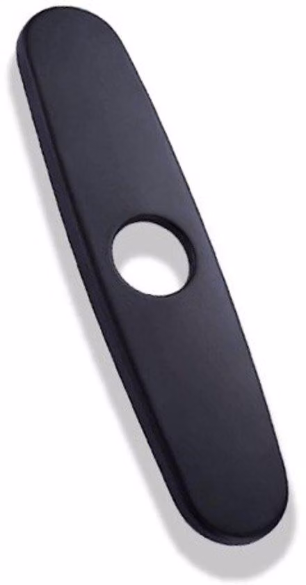 Copri rubinetto da cucina da 25 cm (10 pollici) per rubinetti da bagno o da cucina a una o tre vie - Nero