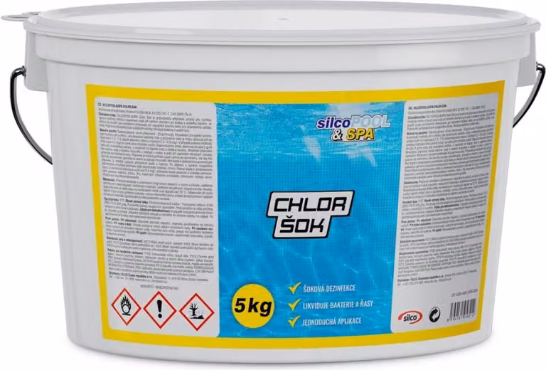 Prodotti chimici per piscine, Cloro shock, 5 kg, SILCO