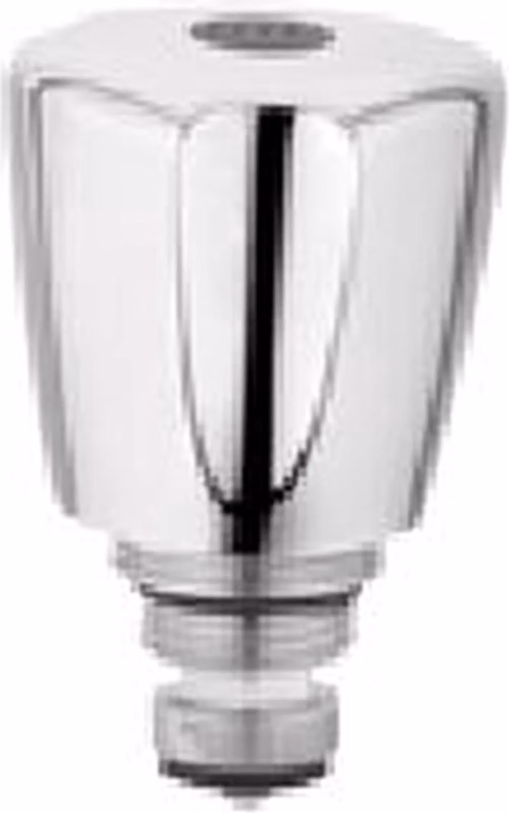 Kludi Terralux parte superiore 3/8" acqua calda Terralux maniglia ABS, 1 pz.