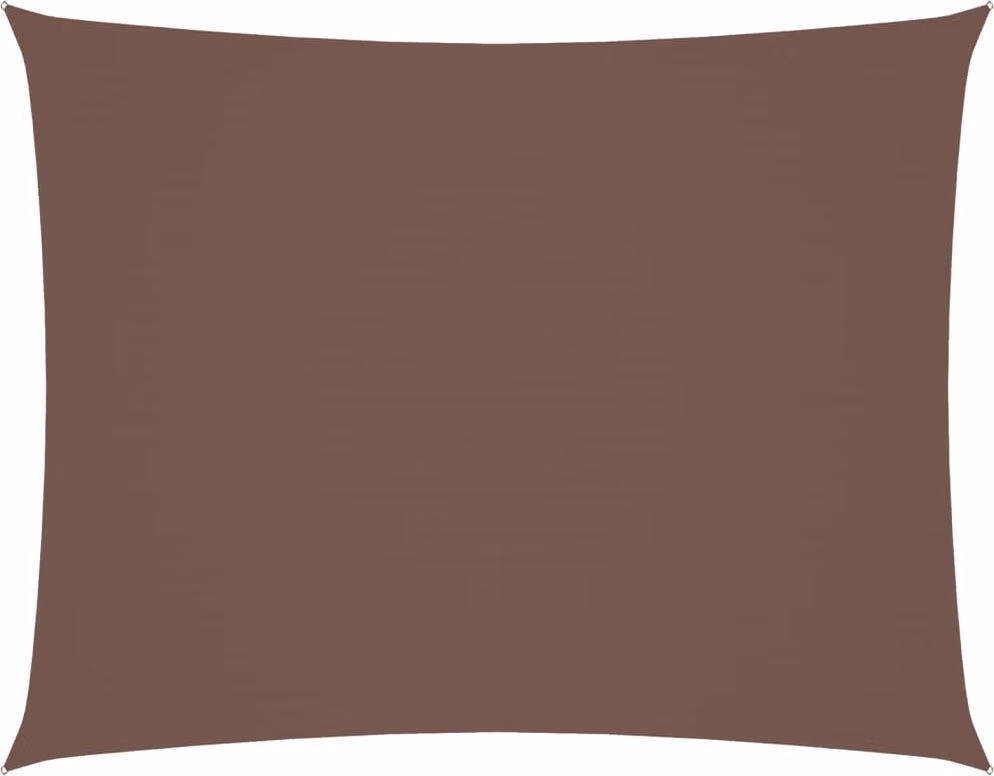 Parasole a Vela Oxford Rettangolare 3x6 m Marrone