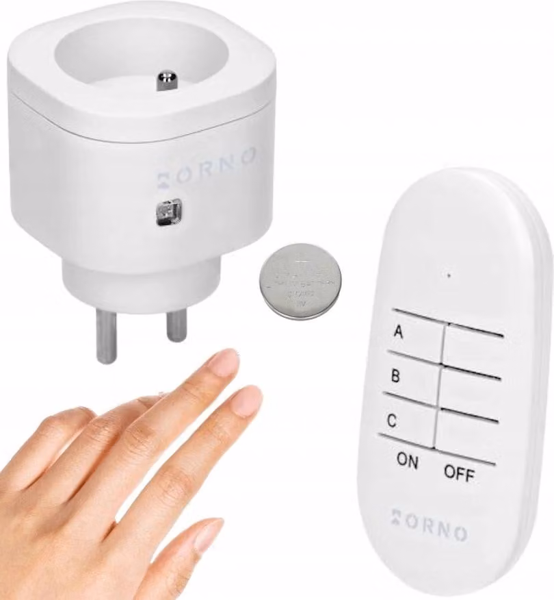 orno-logistic | Presa Wireless OR-GB-461 - Bianca - Portata 30 m - Compatta E Pratica