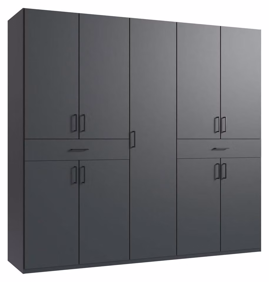 Armadio Tibet anta battente design armadio selezionabilegraphite