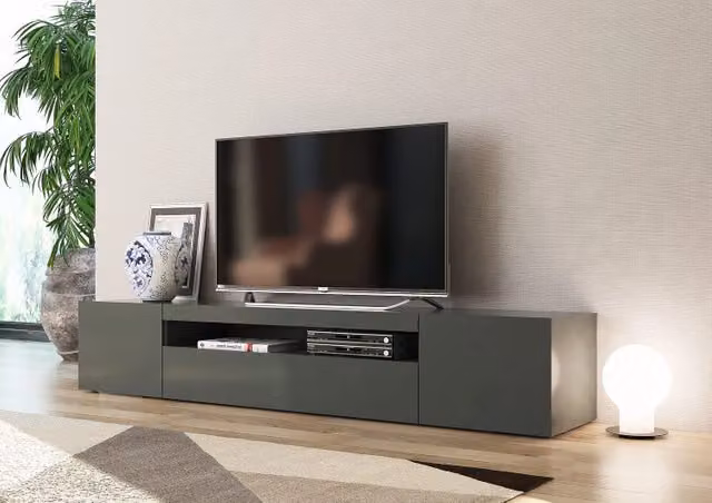 Mobile Porta TV Daiquiri – 200cm – Antracite Lucido