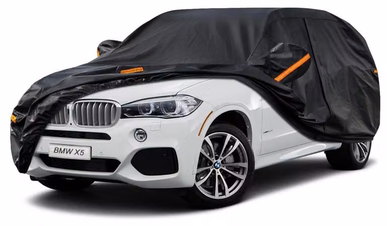 Copertura per auto Autoplane, impermeabile e traspirante, per BMW X5 (2010-2025), con 7 strati, ideale per la copertura completa dell'auto, colore nero