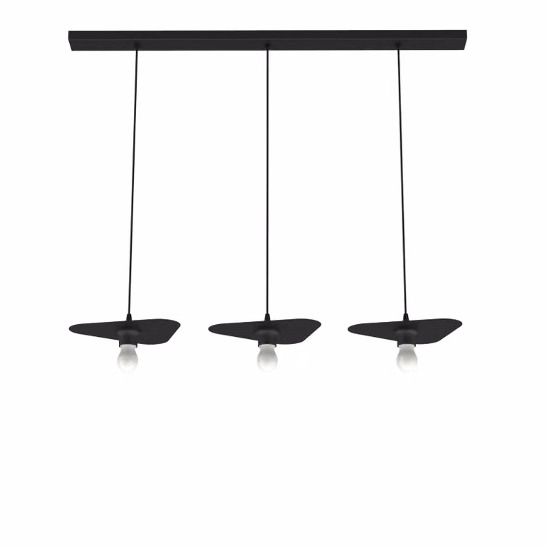 Lampada A Sospensione Cloud Lineare A 3 Luci, Monocolore Opaca