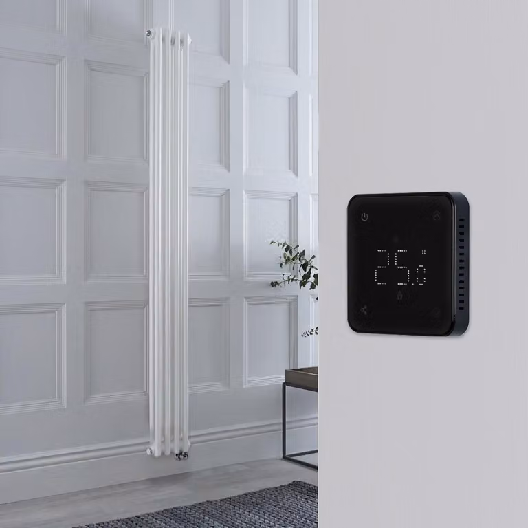 Radiatore di Design Elettrico - Verticale Doppio Tradizionale - Bianco - 1500mm x 200mm - Elemento Elettrico 600W - Regent