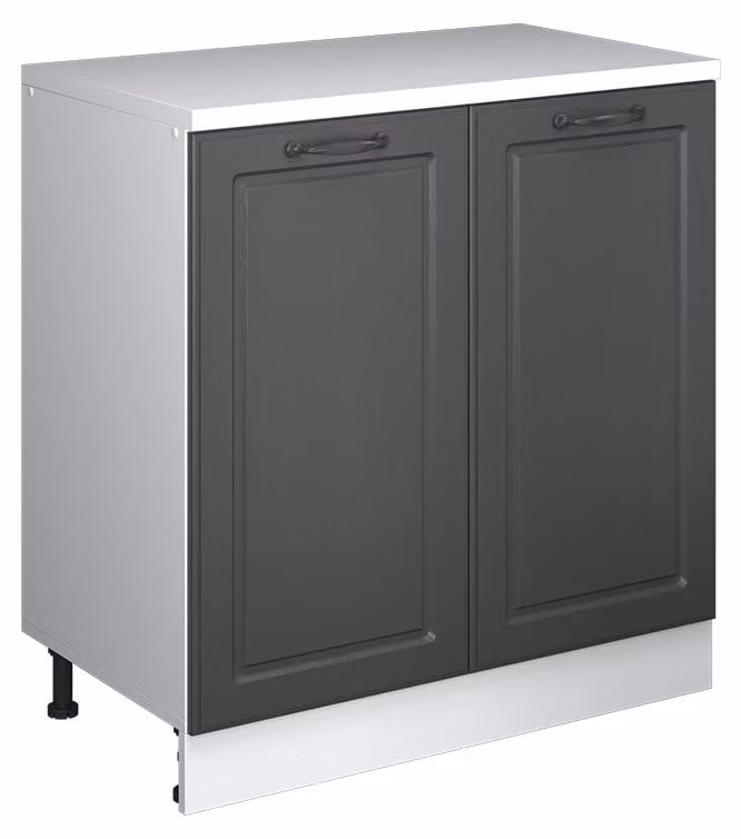 Mobile cucina sottotetto Vicco R-Line Antracite rustico 80 cm senza inclinazione con 2 ante, Model 61816
