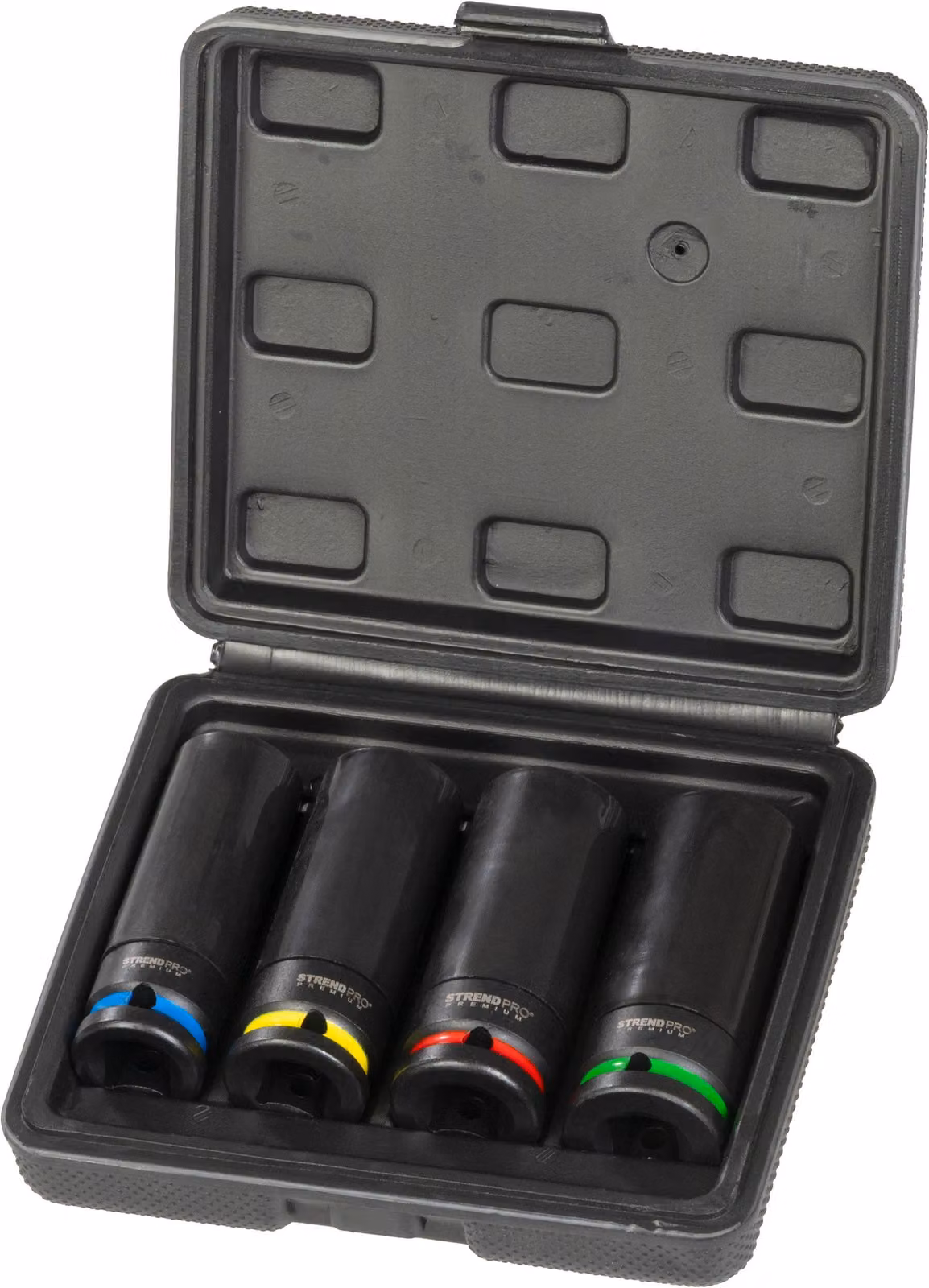Set di bussole Strend Pro Premium, 4 pezzi, CrV, 17-19-21-22 mm