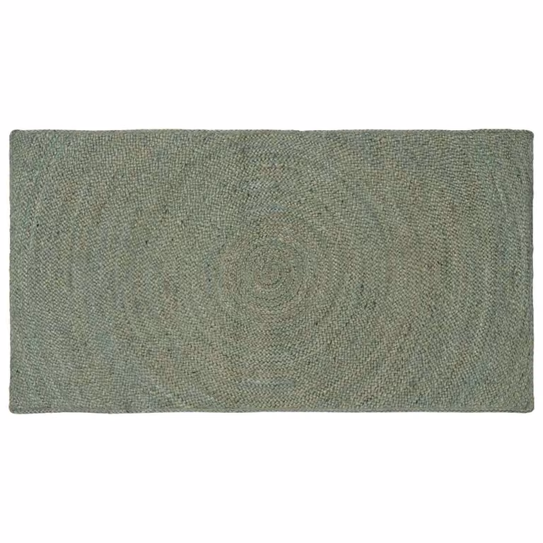 Tappeto in juta vidaXL verde oliva, L 80 cm x P 150 cm