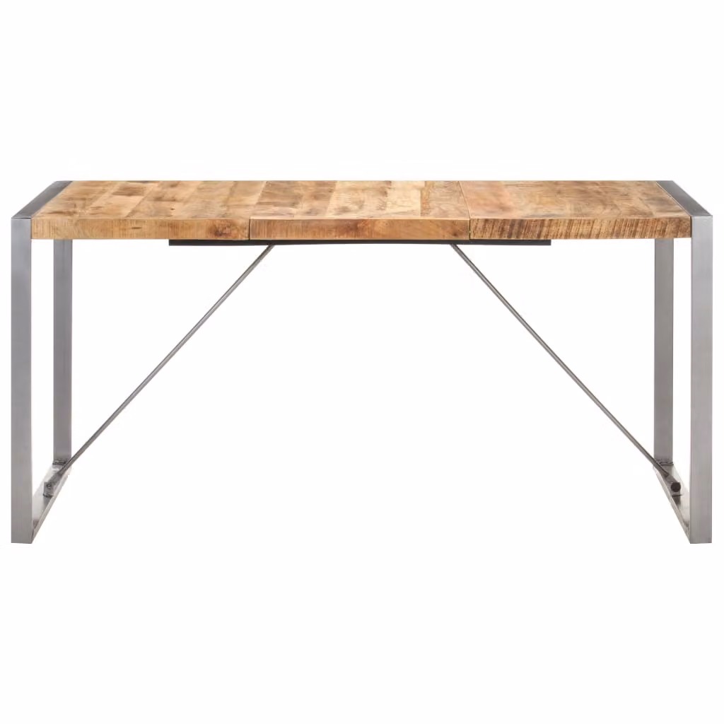 Tavolo da pranzo 160x80x75 cm Legno massiccio di mango grezzo