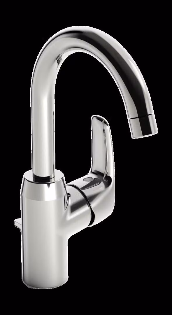 HANSA HANSAPINTO Mitigeur de lavabo, avec garniture découlement, saillie 148 mm, 45102283, 45102283