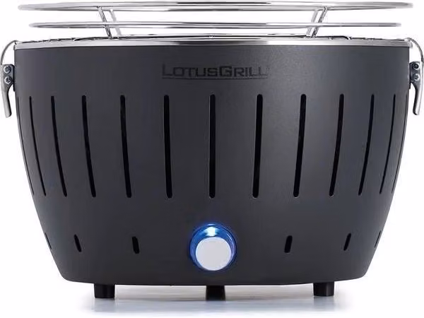 LotusGrill G-AN-280 G280 Grill a Carbone da Tavolo in Acciaio Inox, Colore Antracite Grigio, Diametro Cottura: 26 cm, Peso: 2.8 kg – 1