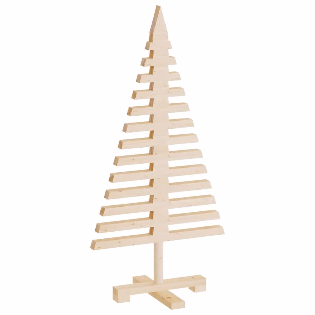 | Albero di Natale in legno | naturale 90 cm Legno di pino massello