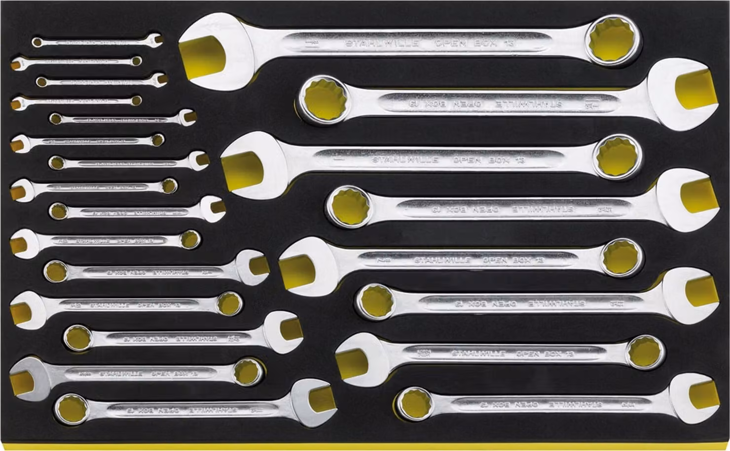 Stahlwille S-insert Con set di chiavi a doppio anello TCS 13A/23 3/16"-1 1/8"