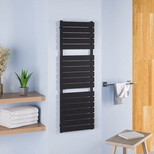 Termoarredo scaldasalviette 1500x500 nero opaco interasse 450 | Sirio