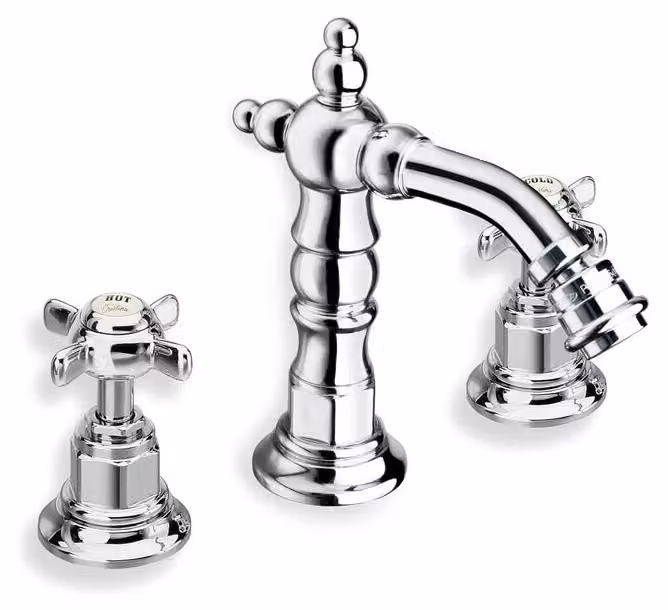 CASA39 Cristina Londra Rubinetto bidet 3 fori con canna CRILD30751