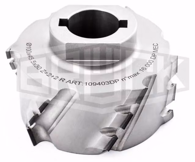 Fresa a ponte DP 100 x 45,5 (61) x 30 mm Z2+2 destra | 109403DP