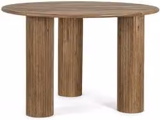 Tavolo fisso DACCA Bizzotto in legno marrone con piano ovale moderno
