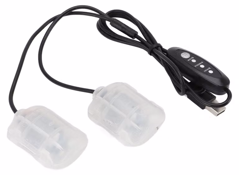 Motore a vibrazione USB, 3 livelli, 5V, doppio motore, 2W, cavo da 1,1 metri