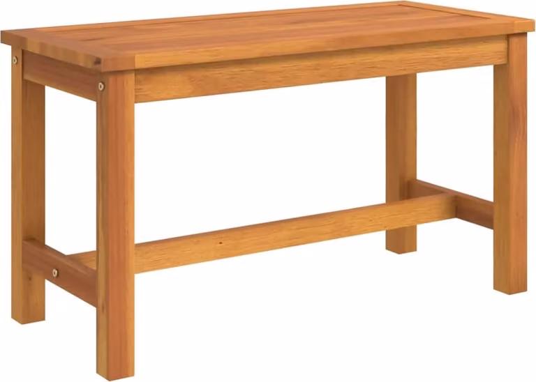 Panca da Giardino 80x35x45 cm in Legno Massello di Acacia