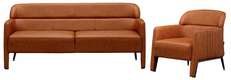 Set 2tlg Sofa Sessel Luxus Möbel Sofagarnitur Couch Sofa Polster Wohnzimmer Holz