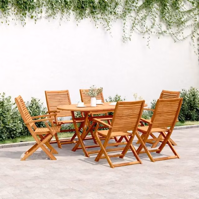Sedie Pieghevoli 6 pz 57x66x95cm Legno Massello Acacia 3214475
