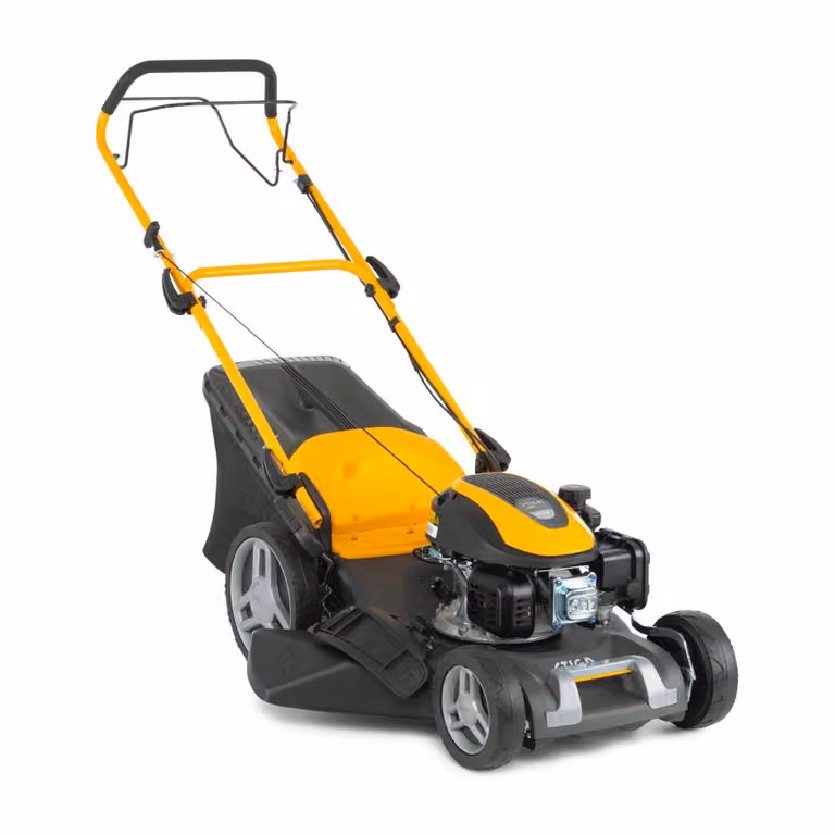 Stiga Combi 48 SQ Tosaerba a spinta, motore a benzina a 4 tempi, larghezza di taglio 46 cm, trazione sulle ruote, funzione mulching, scarico laterale dell'erba