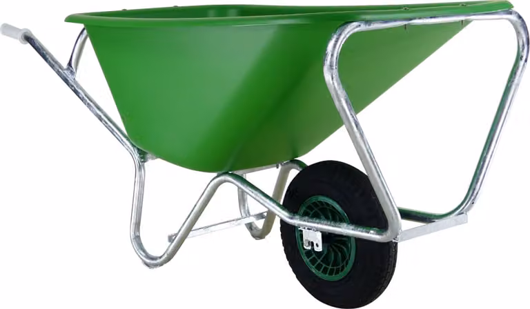 Carriola grande Fort 165L verde a 1 ruota in HDPE