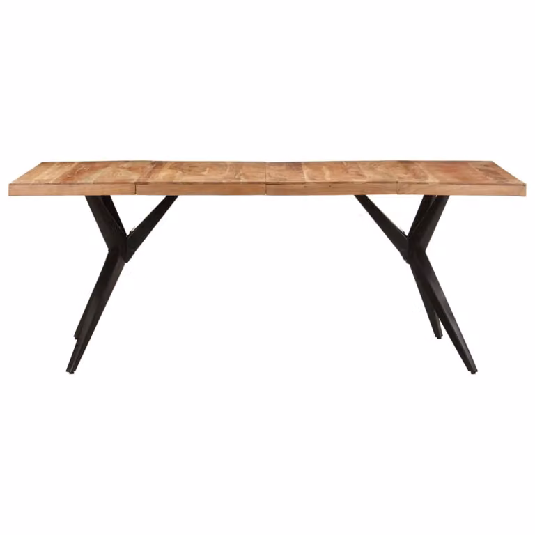 Tavolo da pranzo 200x90x76 cm in legno massiccio di acacia