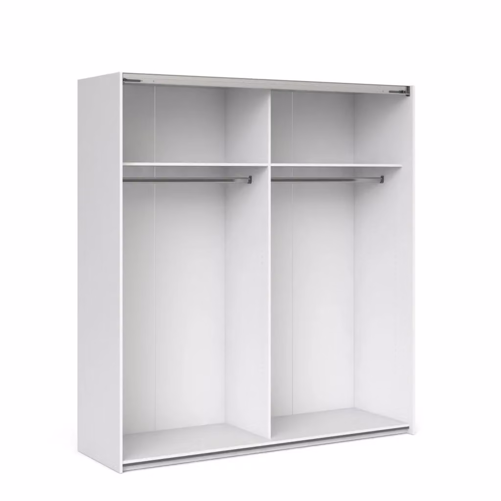 Armadio con ante scorrevoli Isabeau DMORA Bianco L: 59 cm, H: 200 cm – 2
