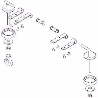 Geberit GE cerniere in acciaio inox per sedile WC 572901