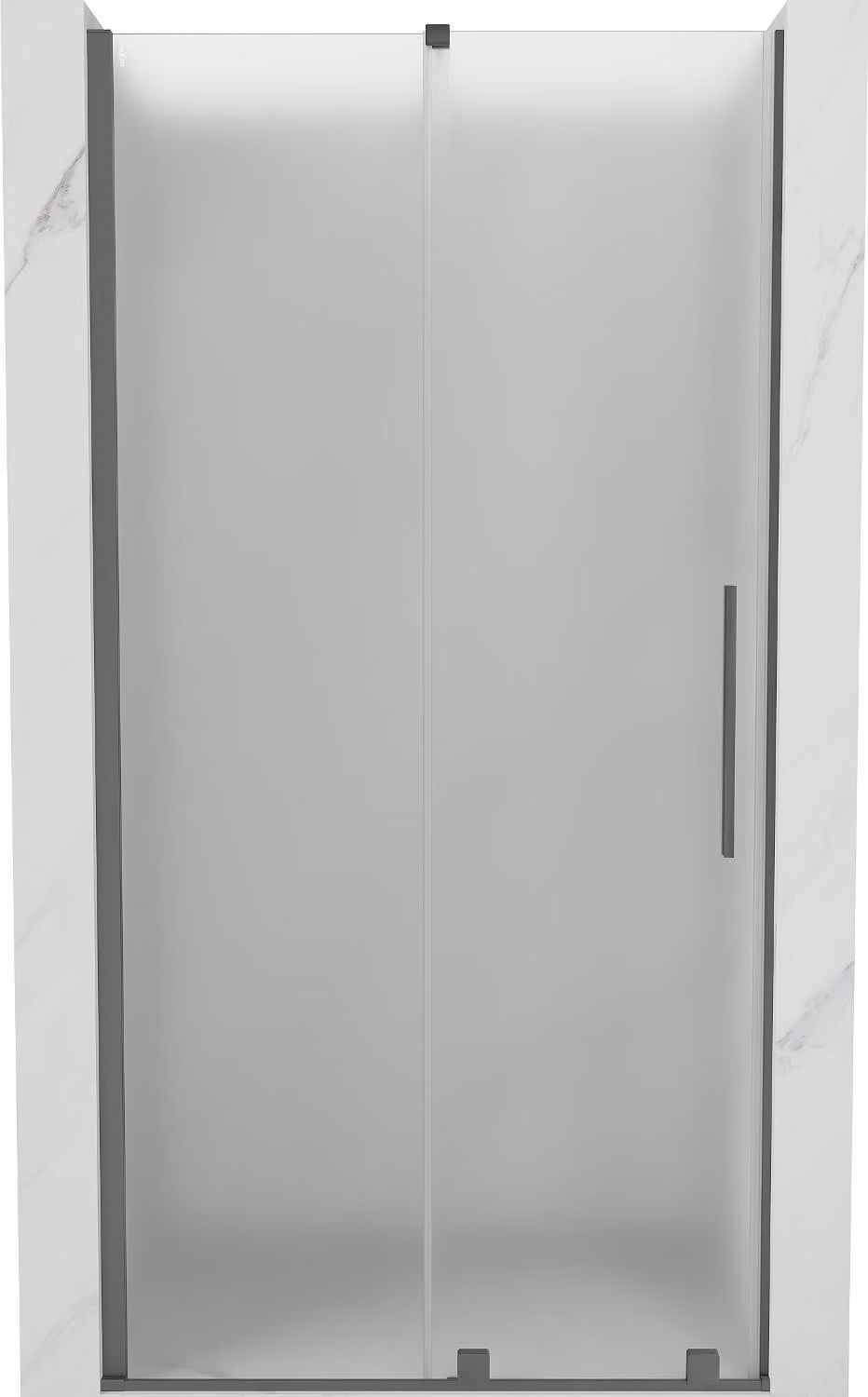Mexen Velar porta doccia scorrevole 120 cm, ghiaccio, metallo canna di fucile - 871-120-000-31-95