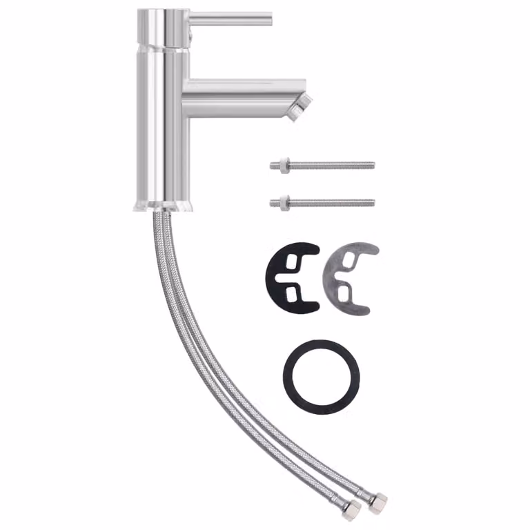 Rubinetto per Lavabo del Bagno Finitura Cromo 30x176 mm
