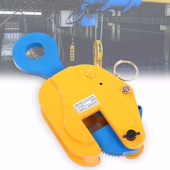 Morsetto verticale per lastre 3T con chiusura automatica e struttura robusta - Capacità di carico 6614 libbre - Apertura della sella 35 mm - Per un trasporto sicuro