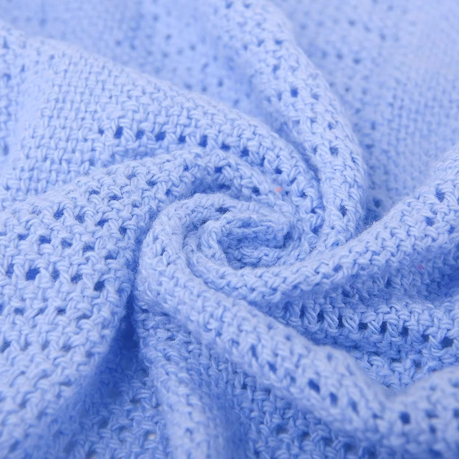 Solidchoice - Piumone matrimoniale blu in cotone, reversibile