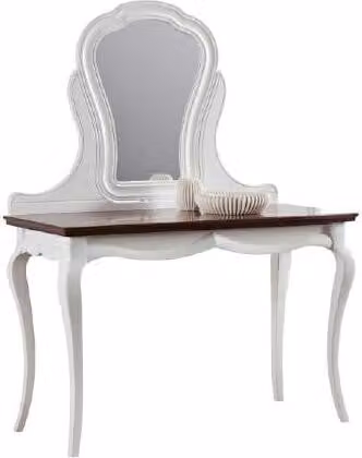 Echtholz Tisch Klassische Konsole Spiegel Kommode Schminktisch Schlafzimmer
