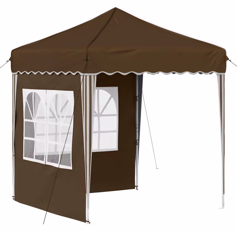Tenda per feste a pop-up 195 x 195 x 245 cm Tortora
