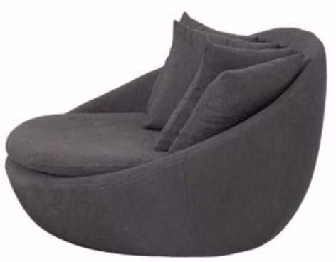 Sessel Polster Sitzer Modern Design Grau Lounge Luxus Wohnzimmer Club